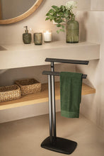Charger l'image dans la galerie, Porte Serviette sur Pied Métal Noir