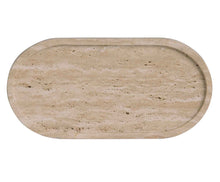 Charger l'image dans la galerie, Plateau Ovale Travertin