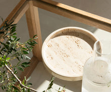 Charger l'image dans la galerie, Plateau Rond Travertin