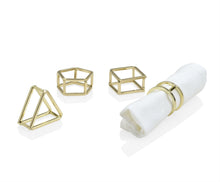 Charger l'image dans la galerie, Lot de 4 Ronds de Serviette Doré