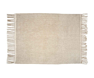 Couverture Laine Beige