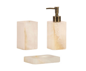 Distributeur Savon Marbre Blanc Nacre