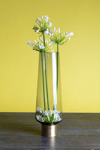 Vase Noble en verre gris